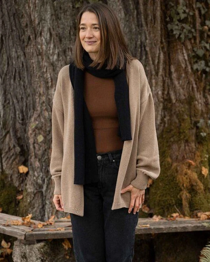 Vresh Clothing Vreda, Strick Cardigan aus Biobaumwolle