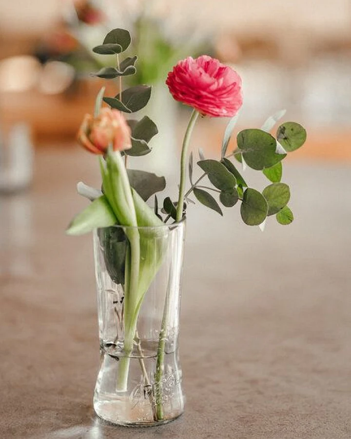 MaBe Aperol Vase - Upcycling - für Blumiges oder als großes Glas