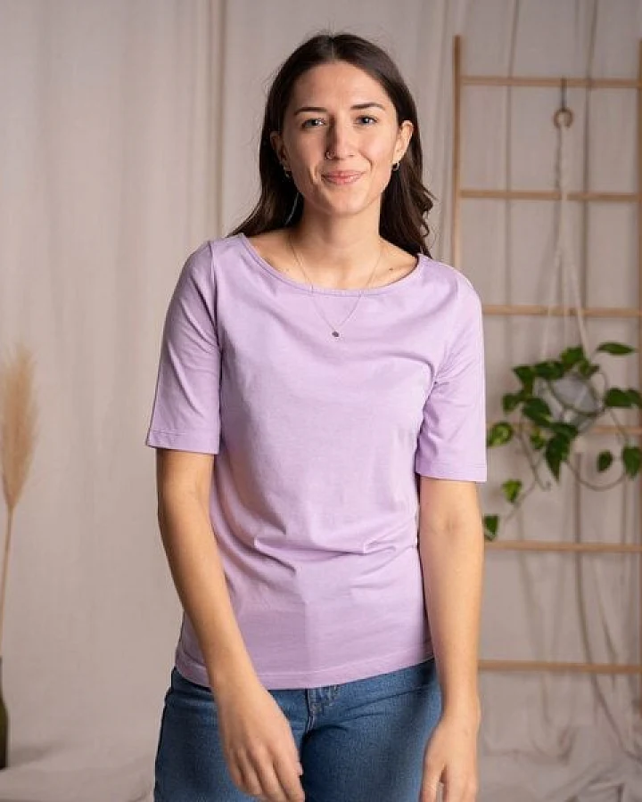 Vresh Clothing Veronika, T-Shirt mit U-Boot Ausschnitt