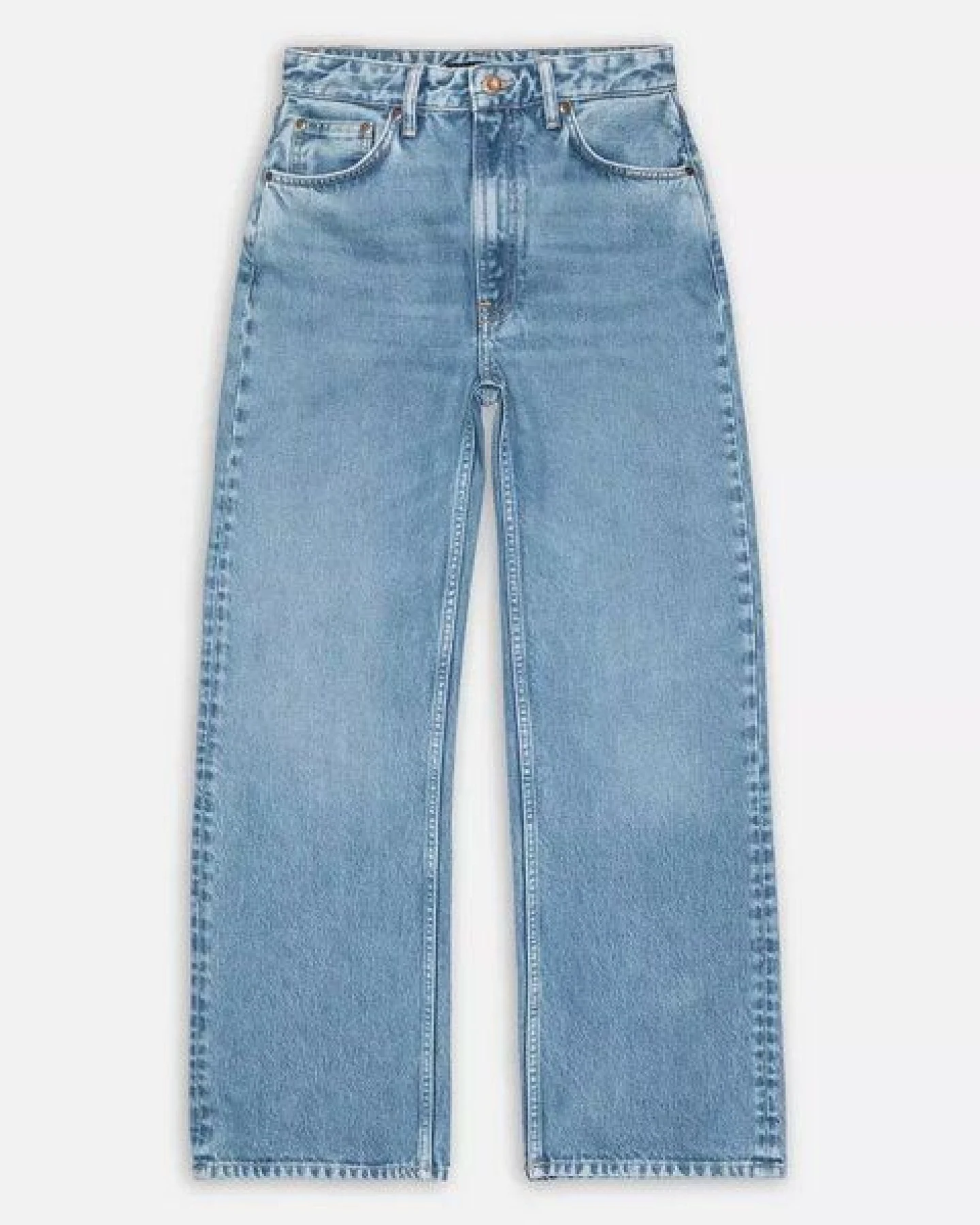 Nudie Jeans Wide Leg Jeans Clean Eileen - Desert Light Blue – Ansicht 3
