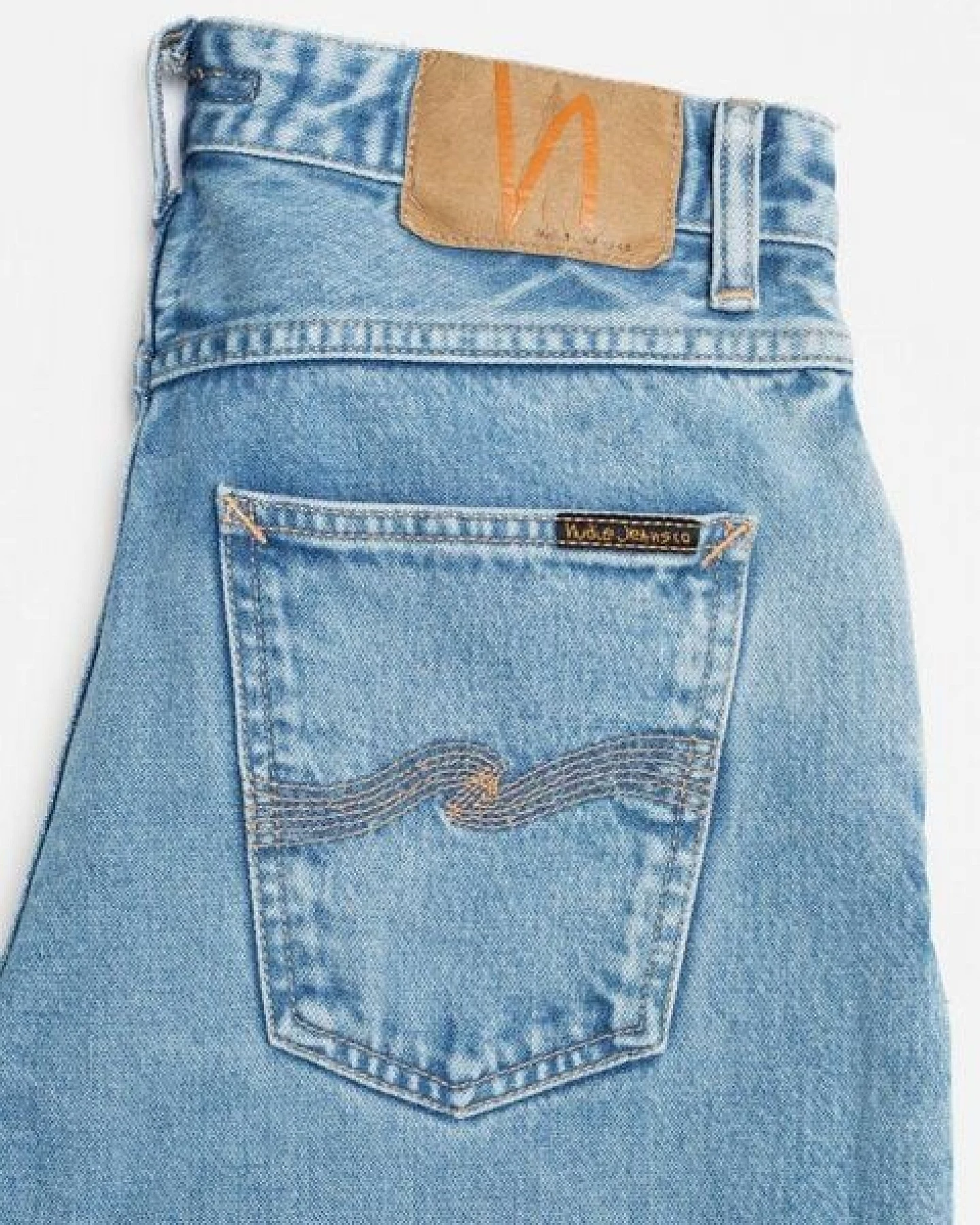Nudie Jeans Wide Leg Jeans Clean Eileen - Desert Light Blue – Ansicht 4
