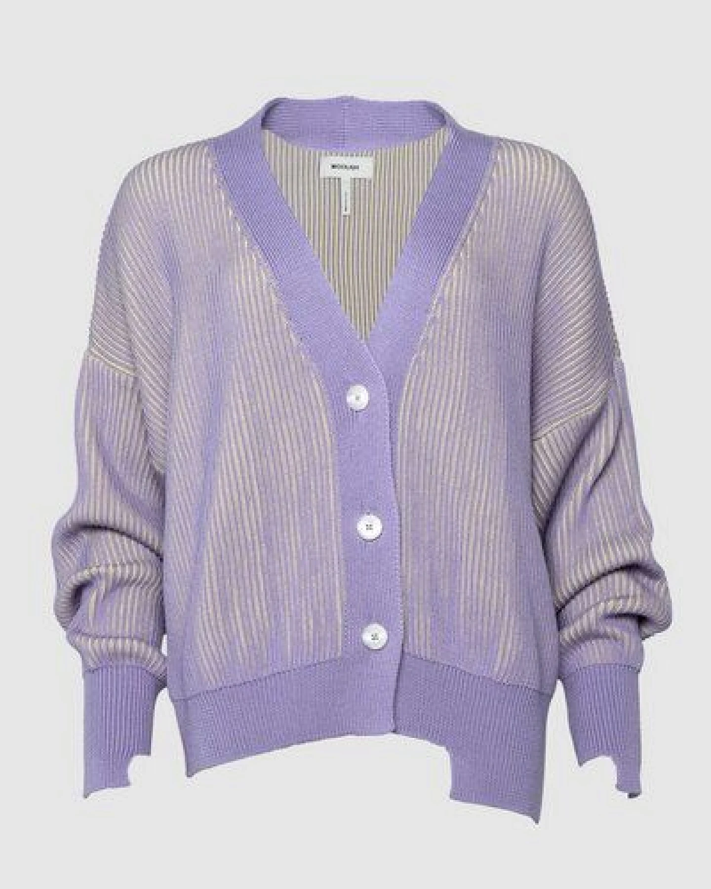 WOOLISH Eva Merino Cardigan Violet – Ansicht 3