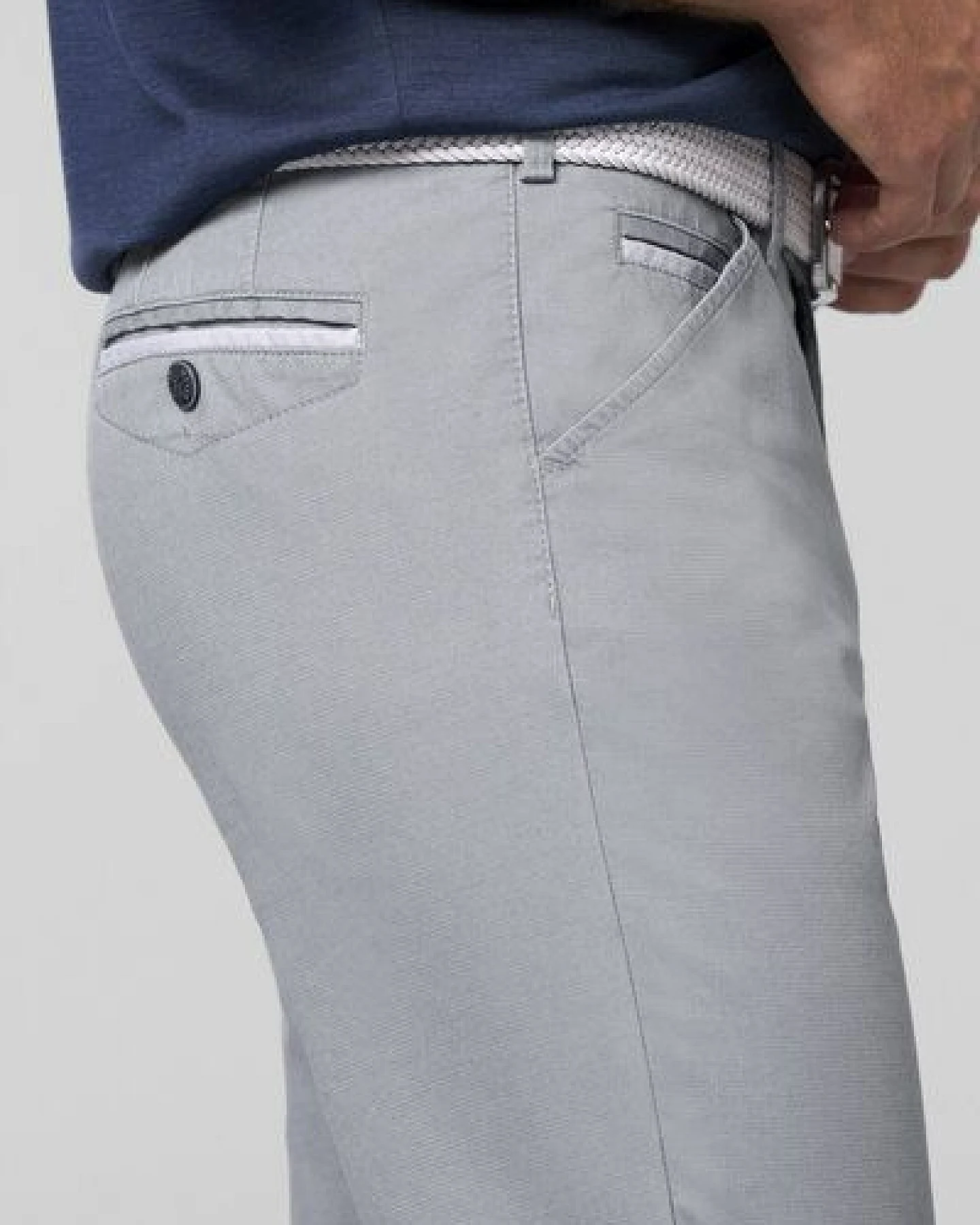 MEYER FANTASY STRUCTURE BAUMWOLL CHINO – Ansicht 3