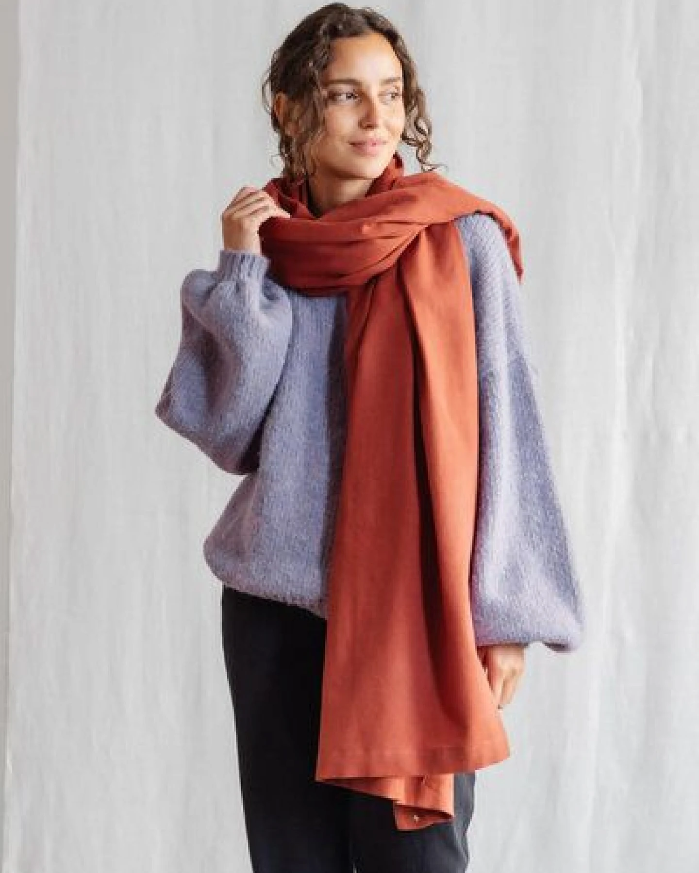 Jyoti - Fair Works Baumwoll Schal Sanavi – Ansicht 3