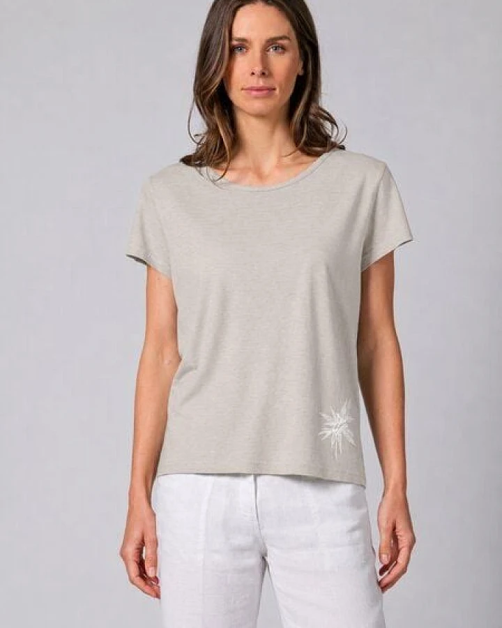 HempAge Damen T-Shirt mit Print Hanf/Biobaumwolle