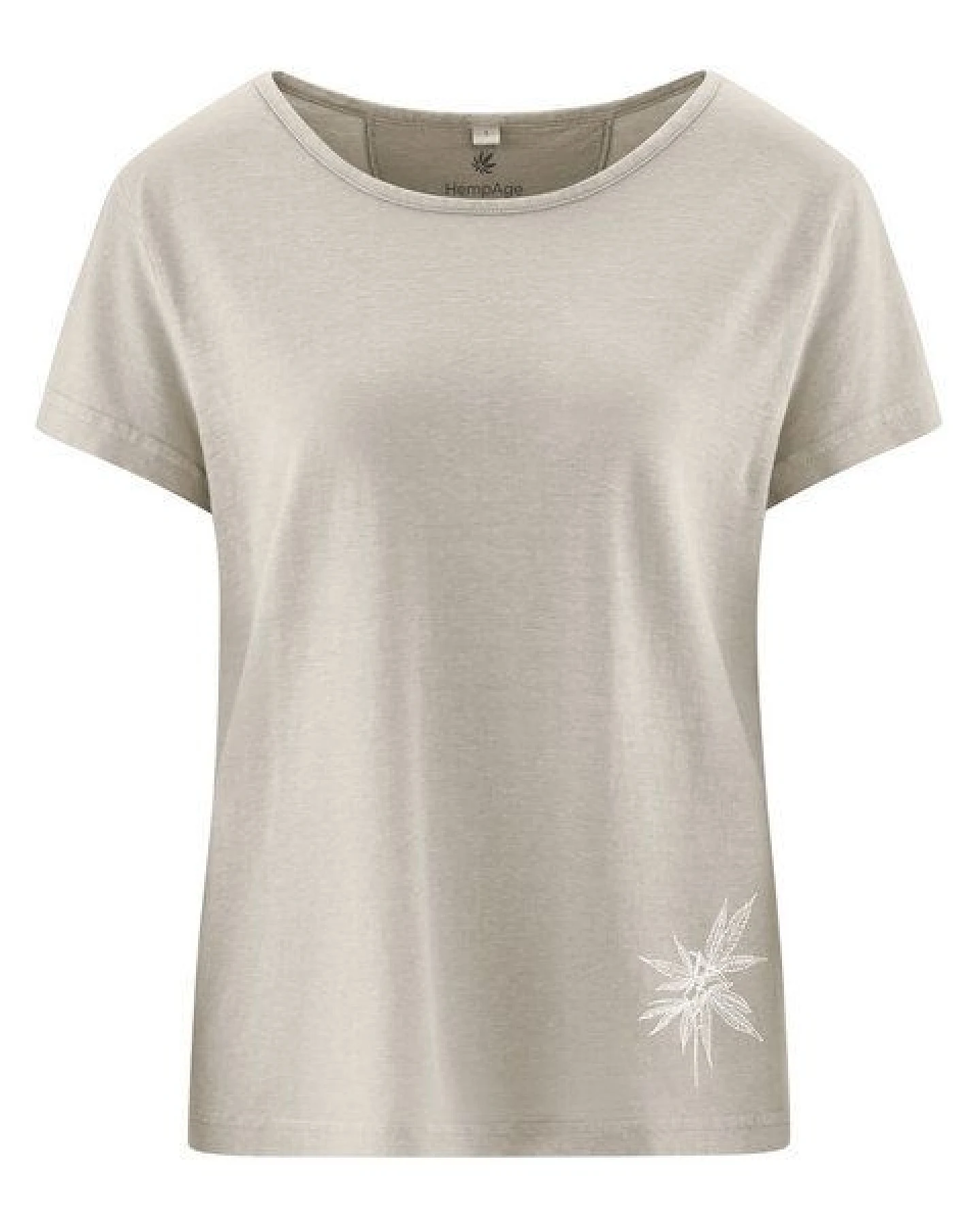 HempAge Damen T-Shirt mit Print Hanf/Biobaumwolle – Ansicht 3