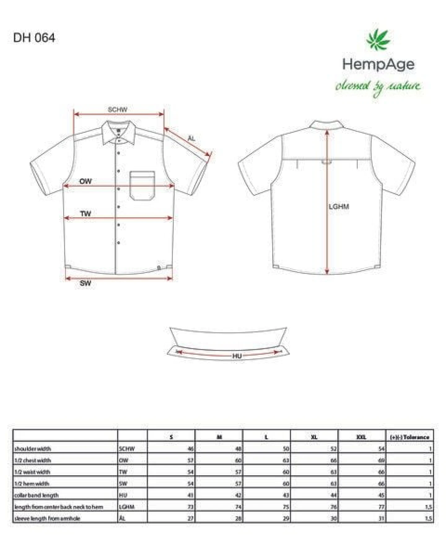 HempAge Kurzarmhemd Herren Hanf/Biobaumwolle – Ansicht 4