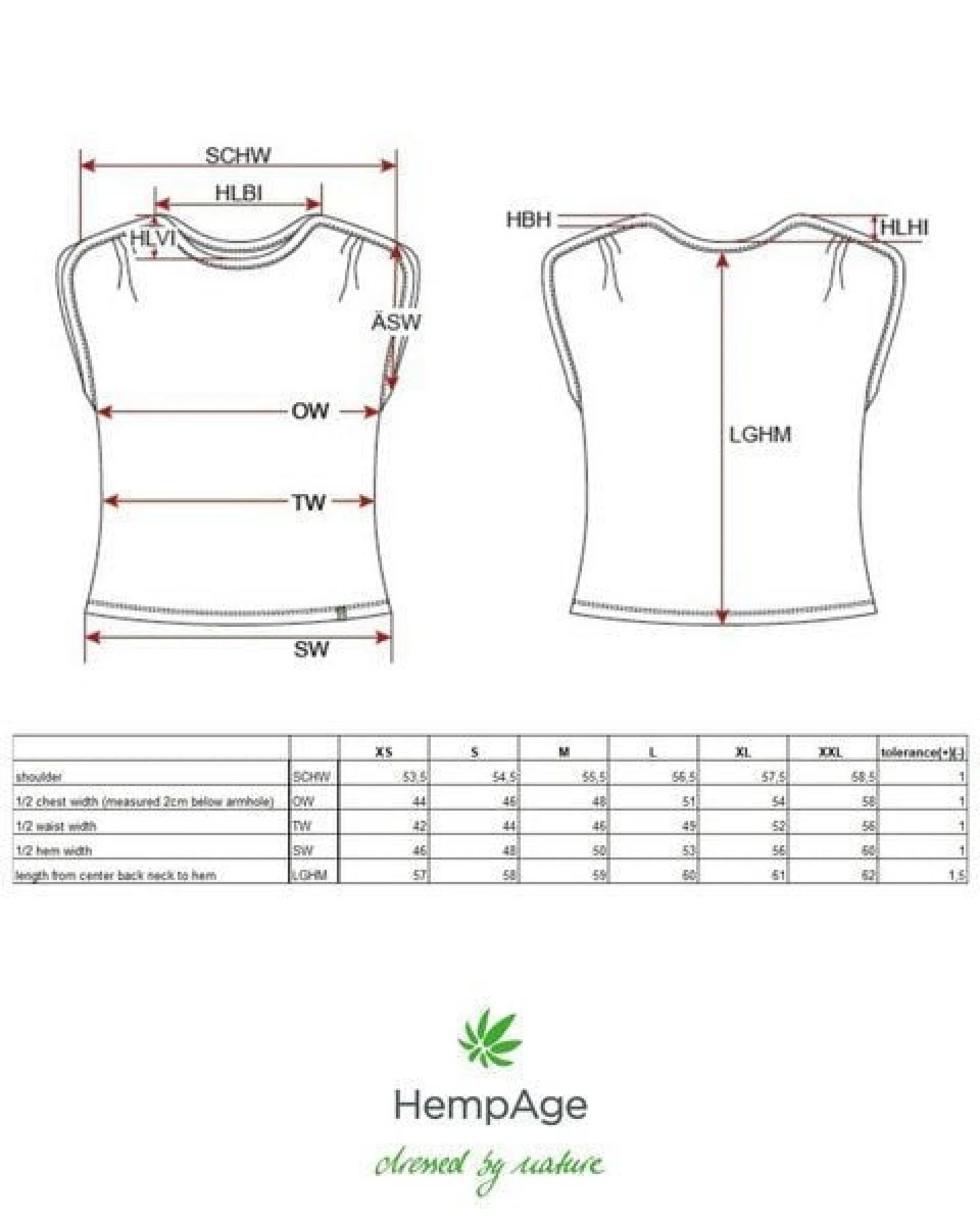 HempAge Ärmelloses Damen-Shirt mit U-Boot Halsausschnitt Hanf/Biobaumwolle – Ansicht 2