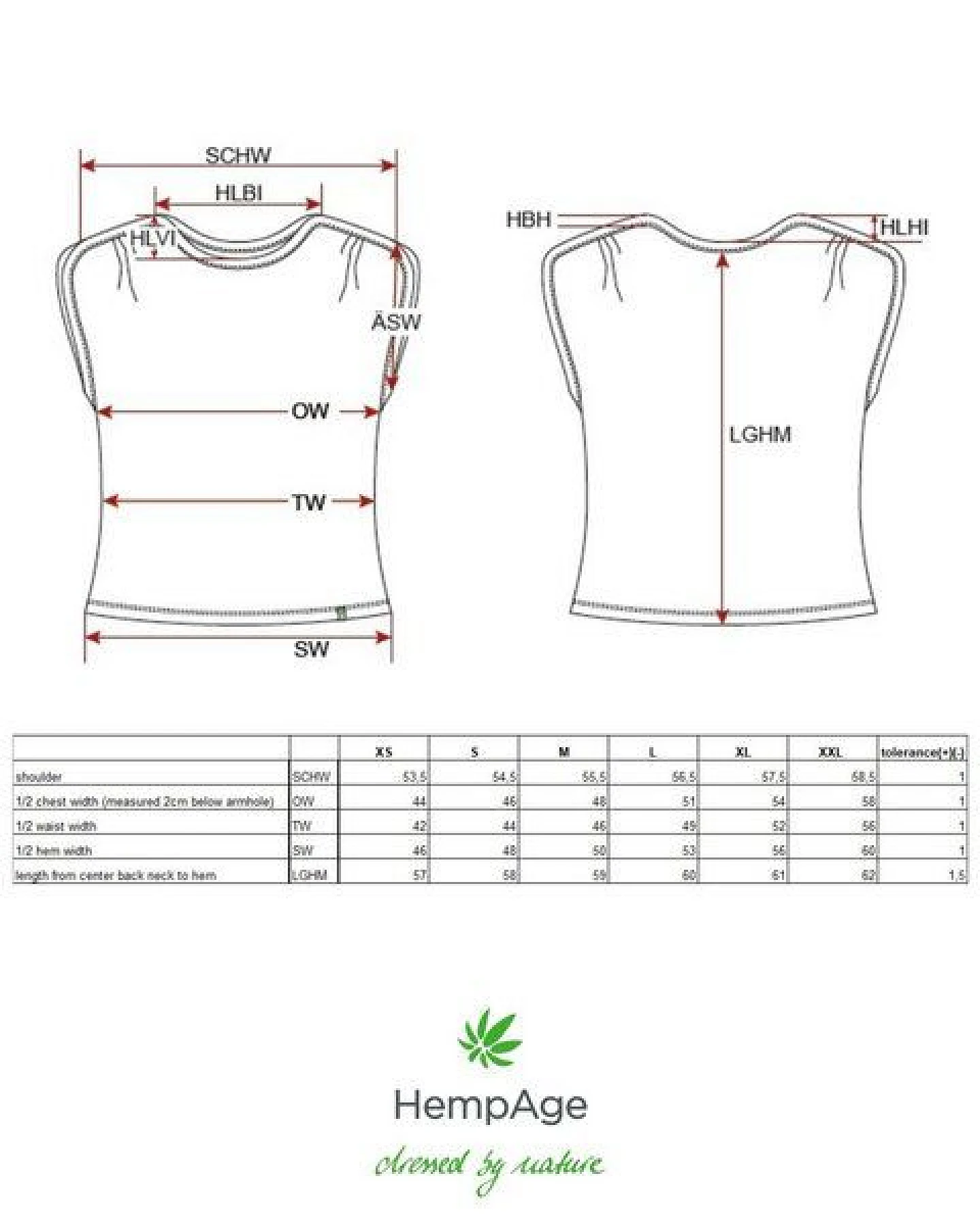 HempAge Ärmelloses Damen-Shirt mit U-Boot Halsausschnitt Hanf/Biobaumwolle – Ansicht 2