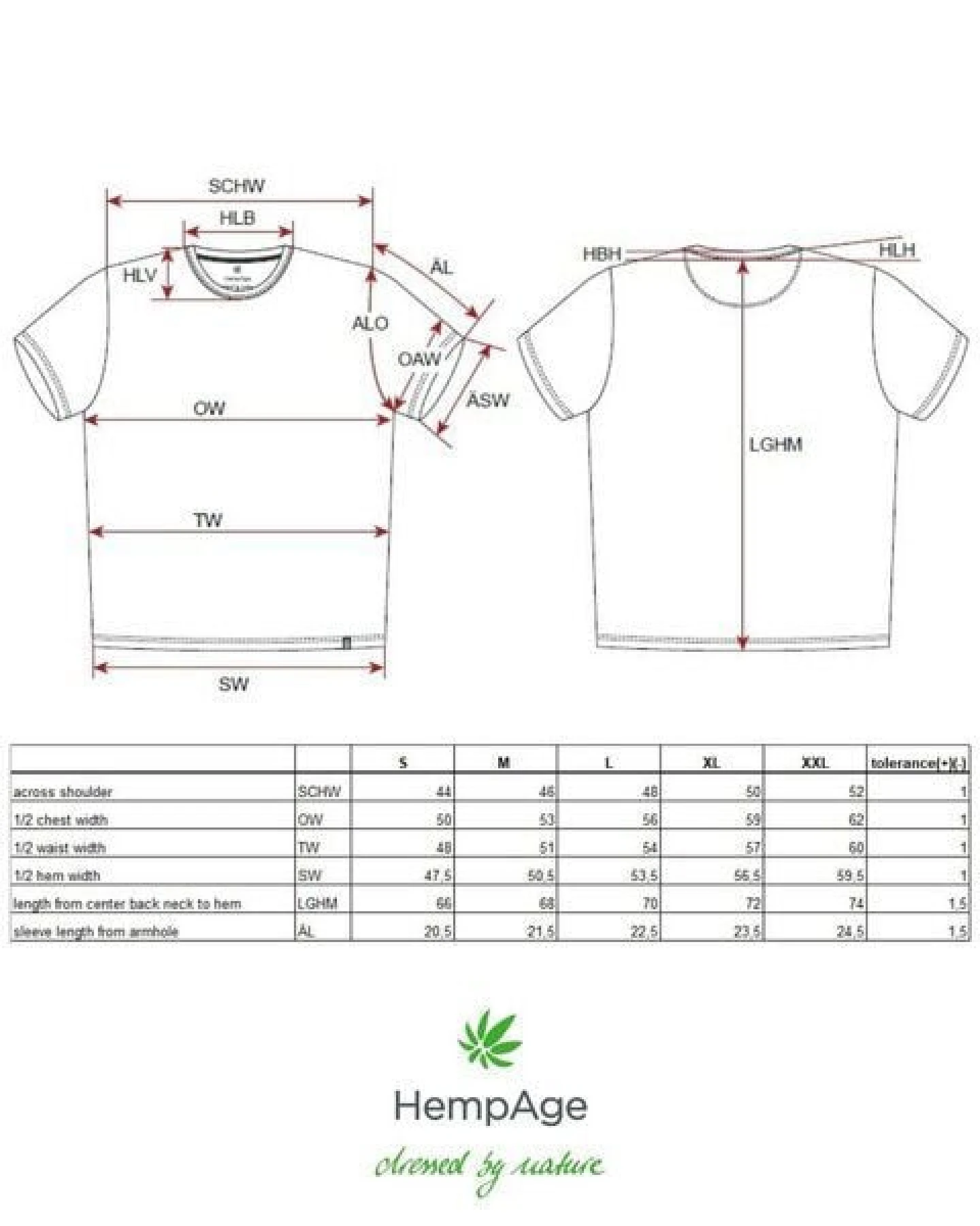 HempAge Herren T-Shirt mit Print Hanf/Biobaumwolle – Ansicht 3