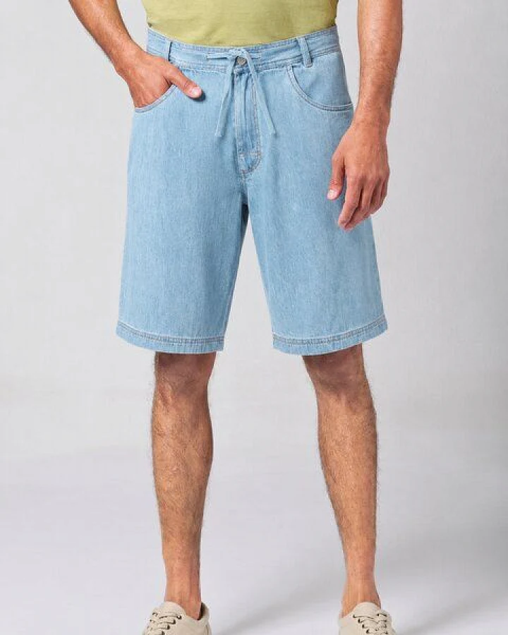 HempAge Herren Bermuda Denim Hanf/Biobaumwolle