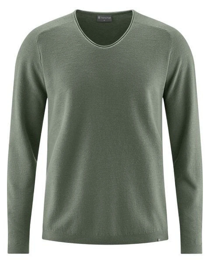 HempAge Herren Strick-Pullover Hanf/Biobaumwolle