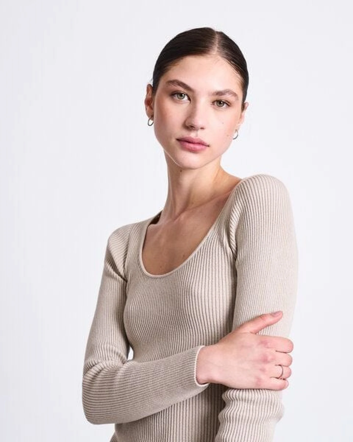 JAN N JUNE Strick Langarmshirt TIGE GOTS – Ansicht 3