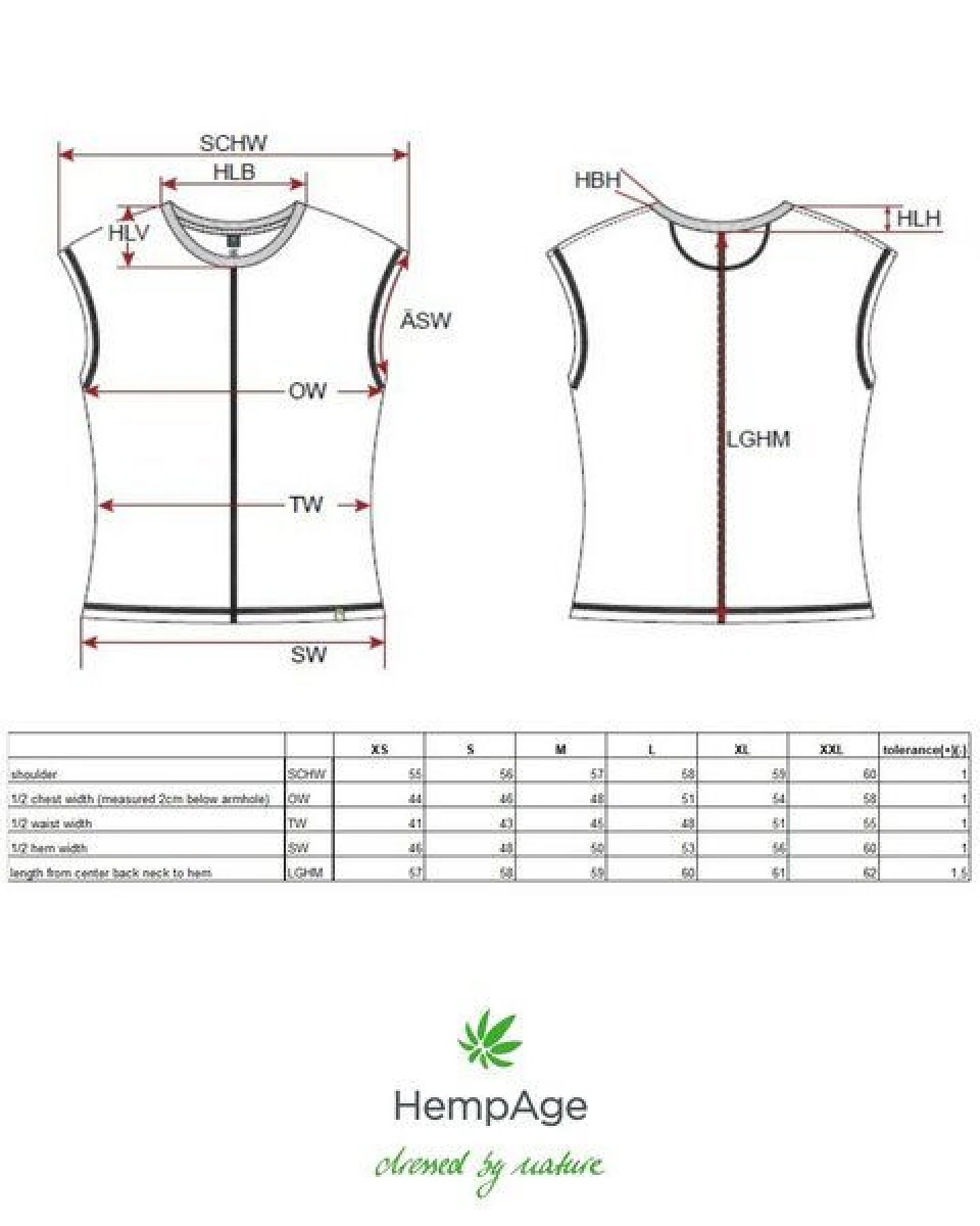 HempAge Ärmelloses Damen-Shirt mit Wascheffekt Hanf/Biobaumwolle – Ansicht 3
