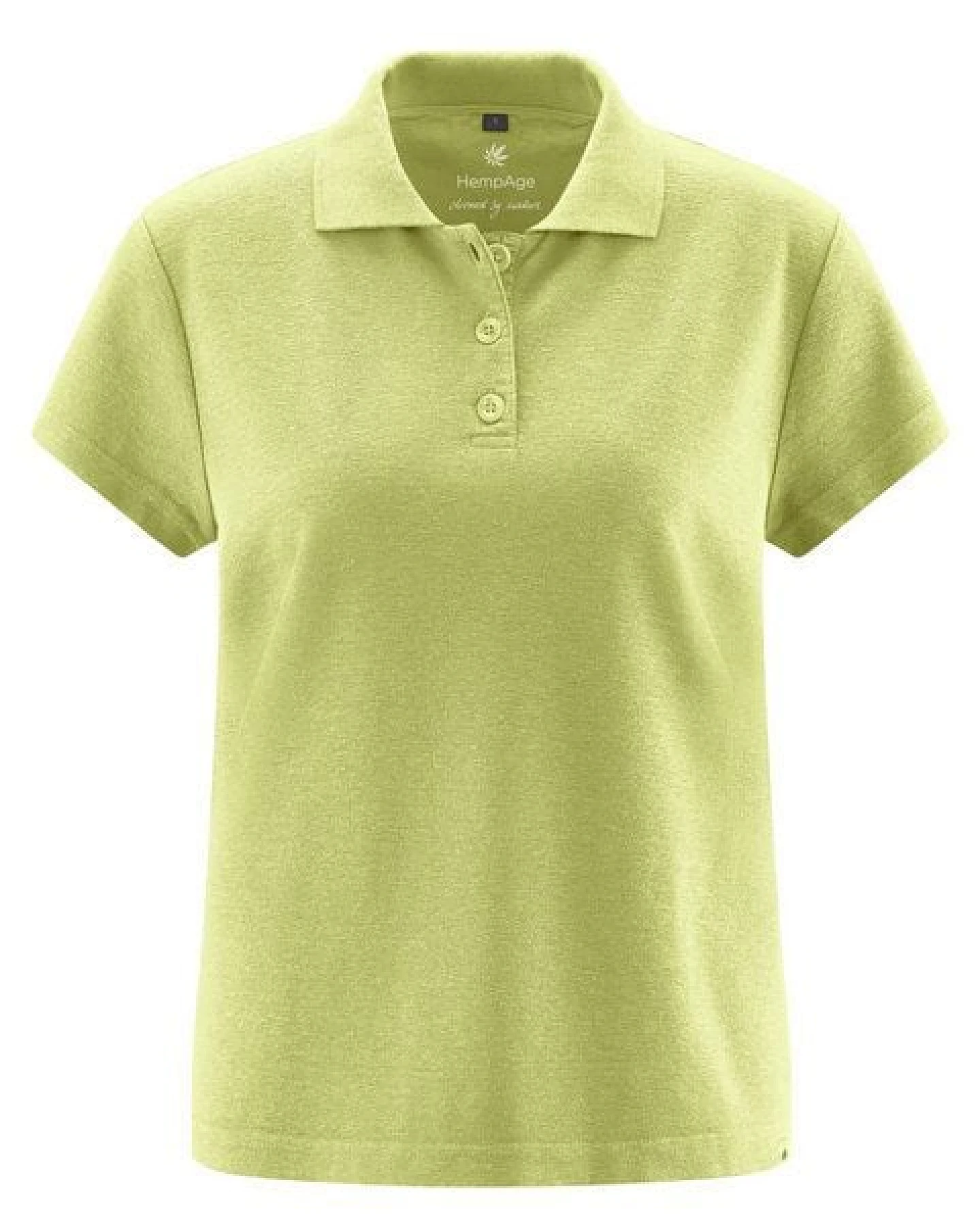 HempAge Klassisches Damen-Poloshirt Hanf/Biobaumwolle – Ansicht 3