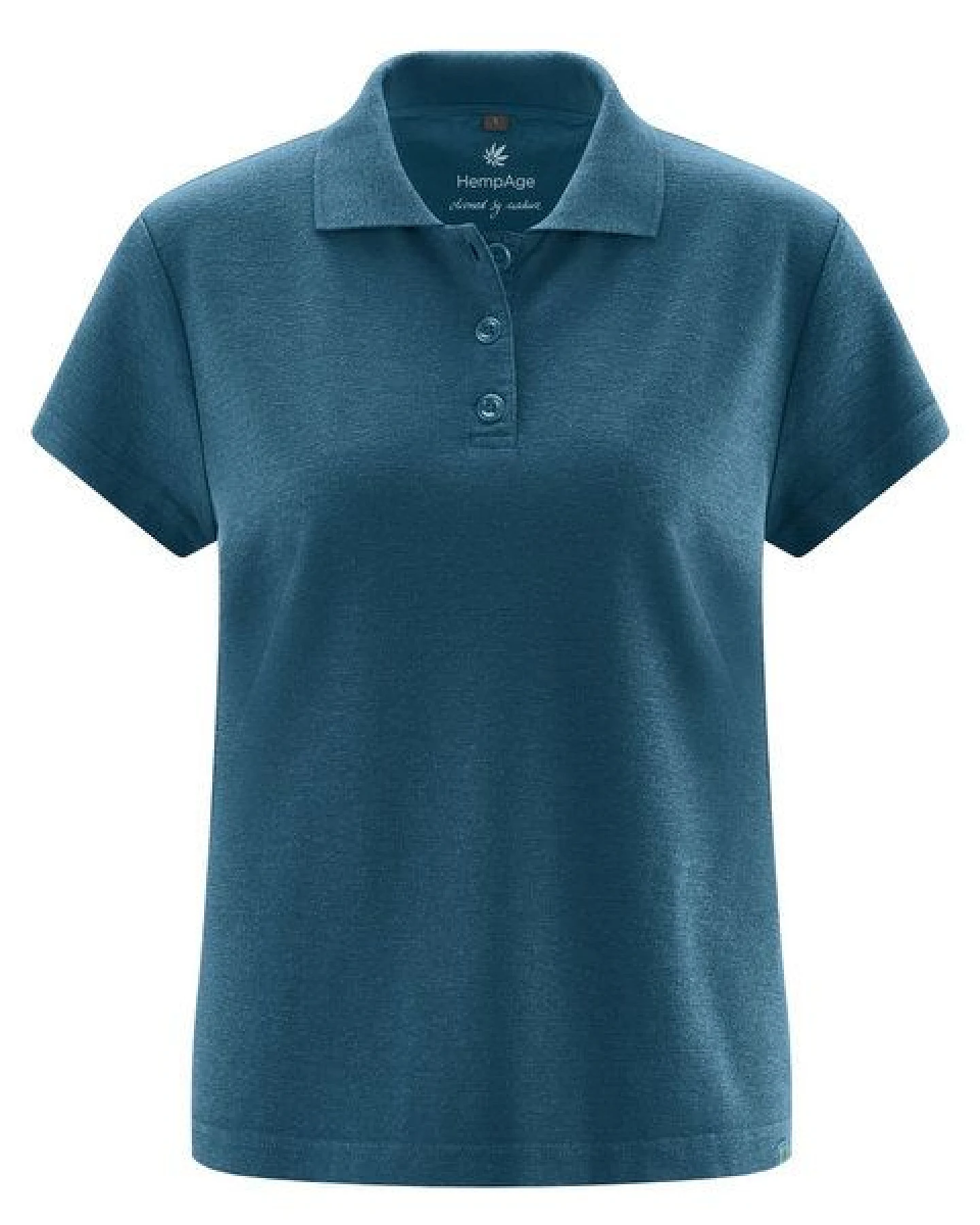 HempAge Klassisches Damen-Poloshirt Hanf/Biobaumwolle – Ansicht 3
