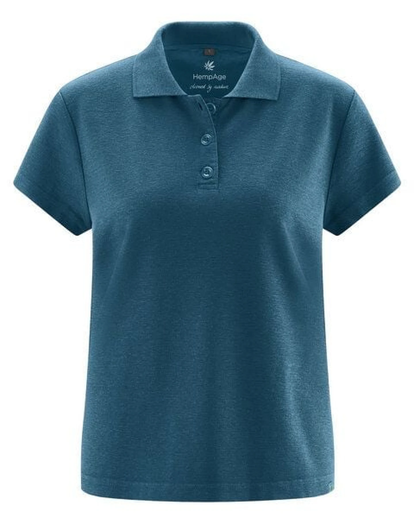 HempAge Klassisches Damen-Poloshirt Hanf/Biobaumwolle – Ansicht 3