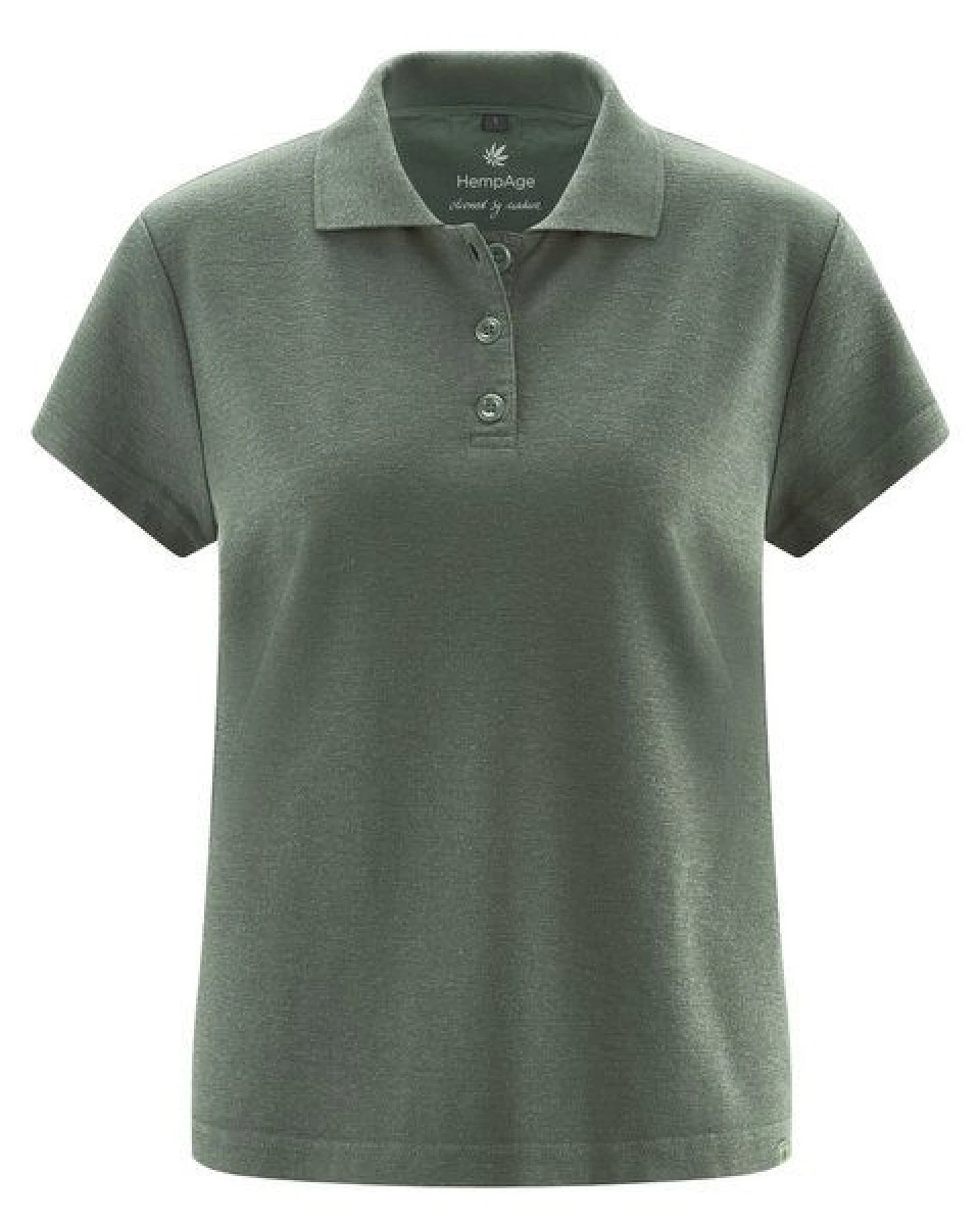 HempAge Klassisches Damen-Poloshirt Hanf/Biobaumwolle – Ansicht 3