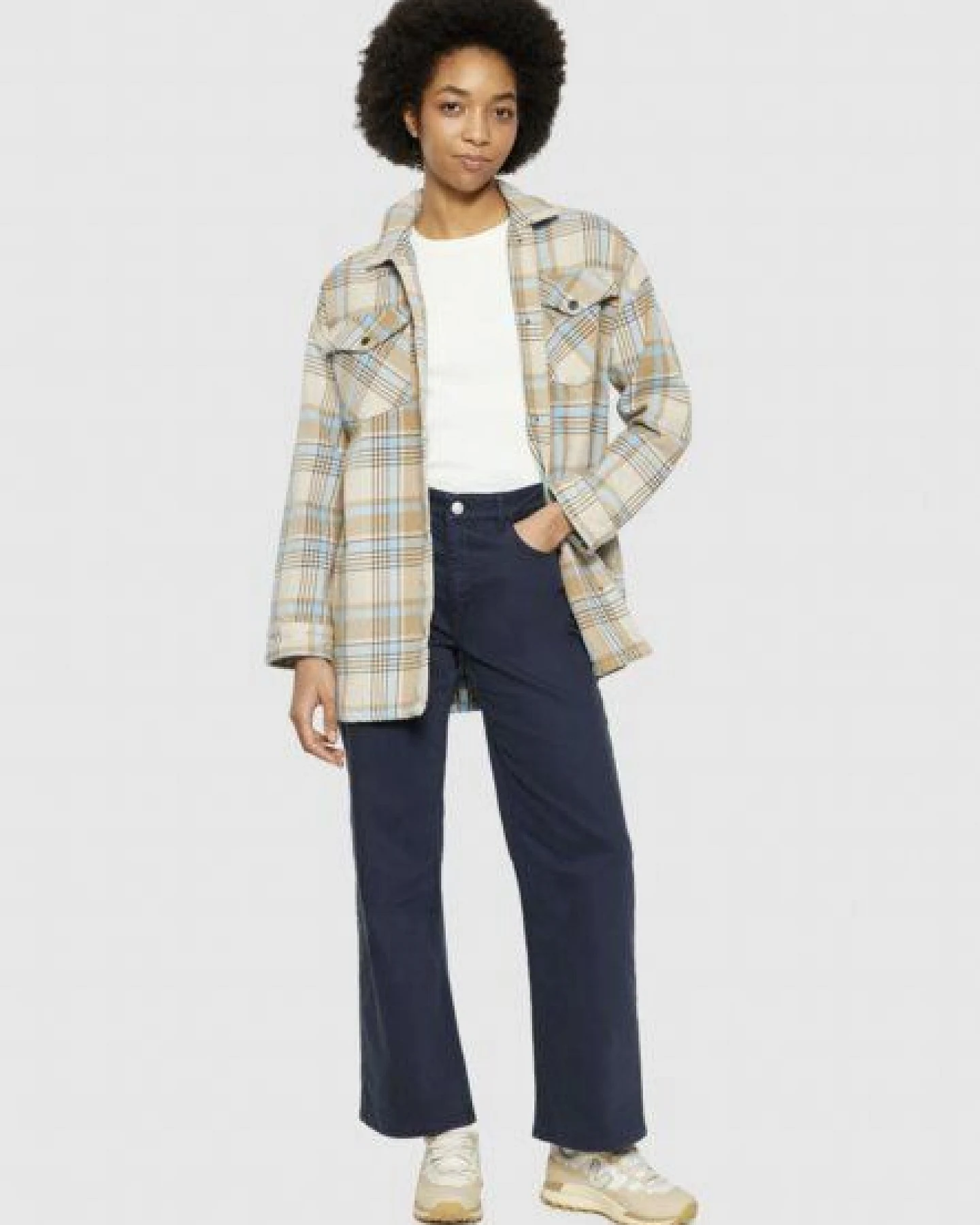KnowledgeCotton Apparel Heavy flannel check overshirt – Ansicht 3