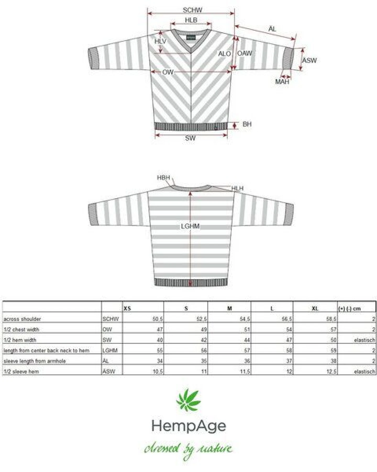 HempAge Pullover mit V-Ausschnitt Hanf/Biobaumwolle – Ansicht 2