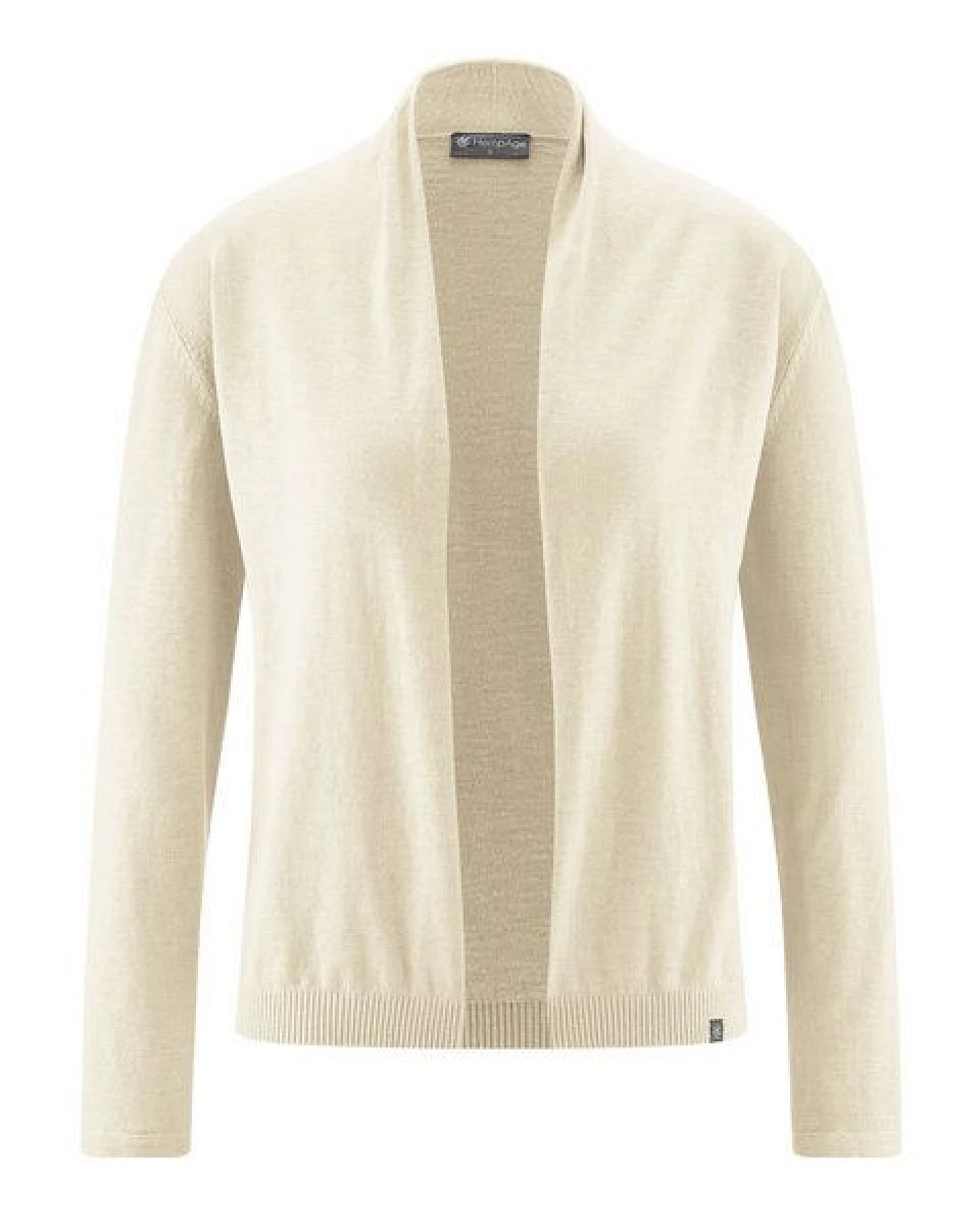 HempAge Damen-Cardigan mit Schalkragen Hanf/Biobaumwolle – Ansicht 3