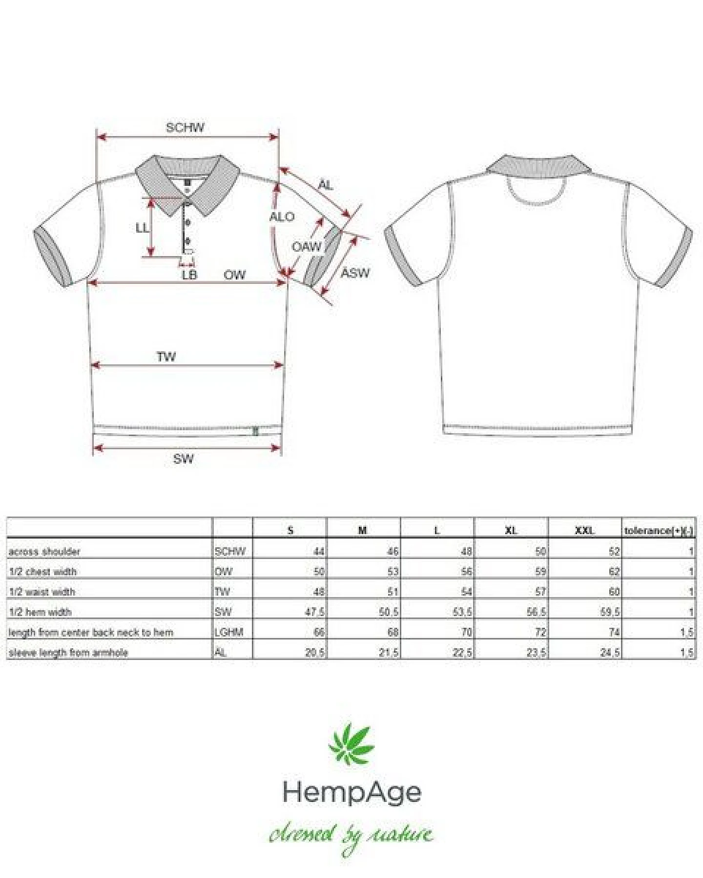 HempAge Herren Poloshirt Hanf/Biobaumwolle – Ansicht 3