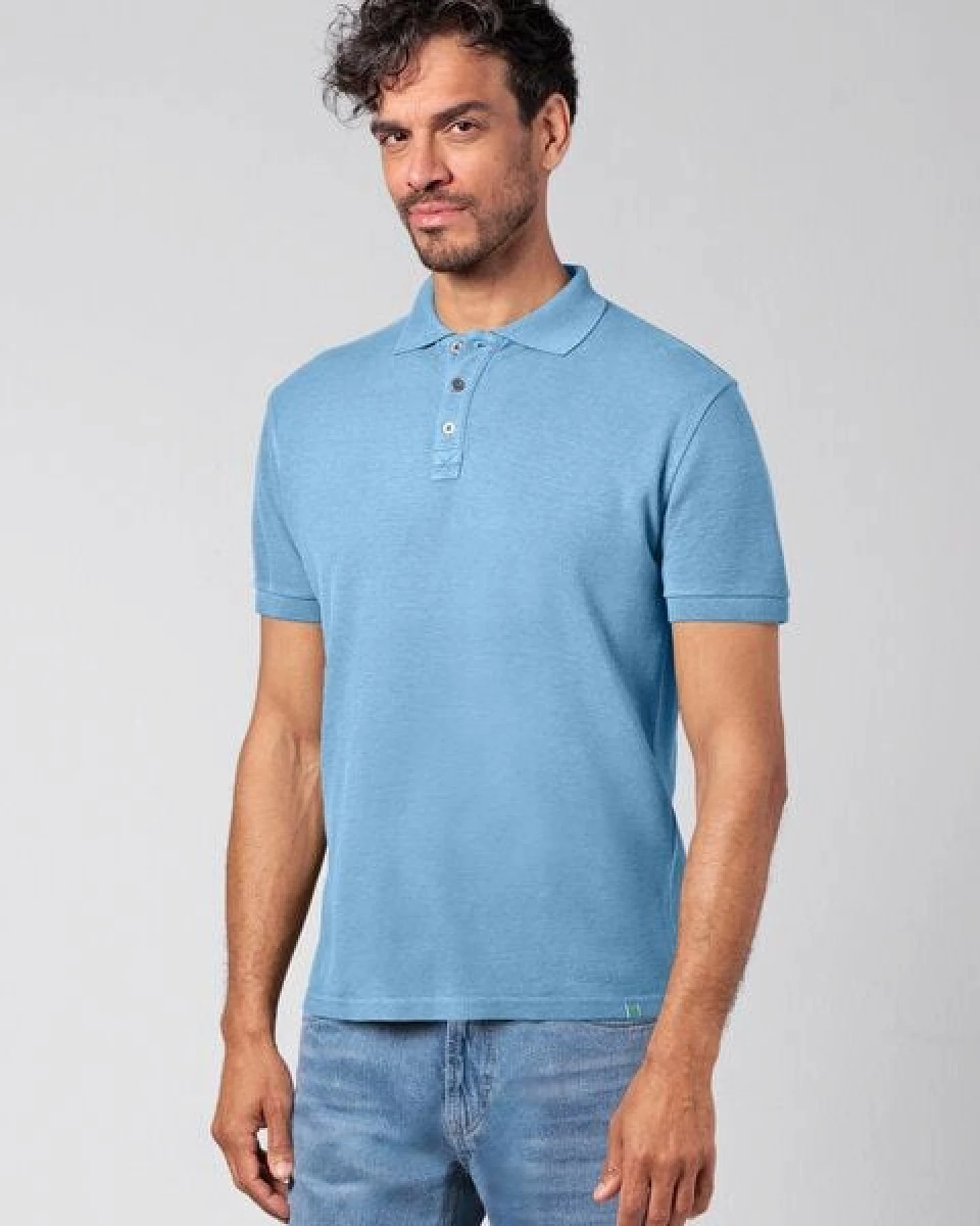 HempAge Herren Poloshirt Hanf/Biobaumwolle – Ansicht 2