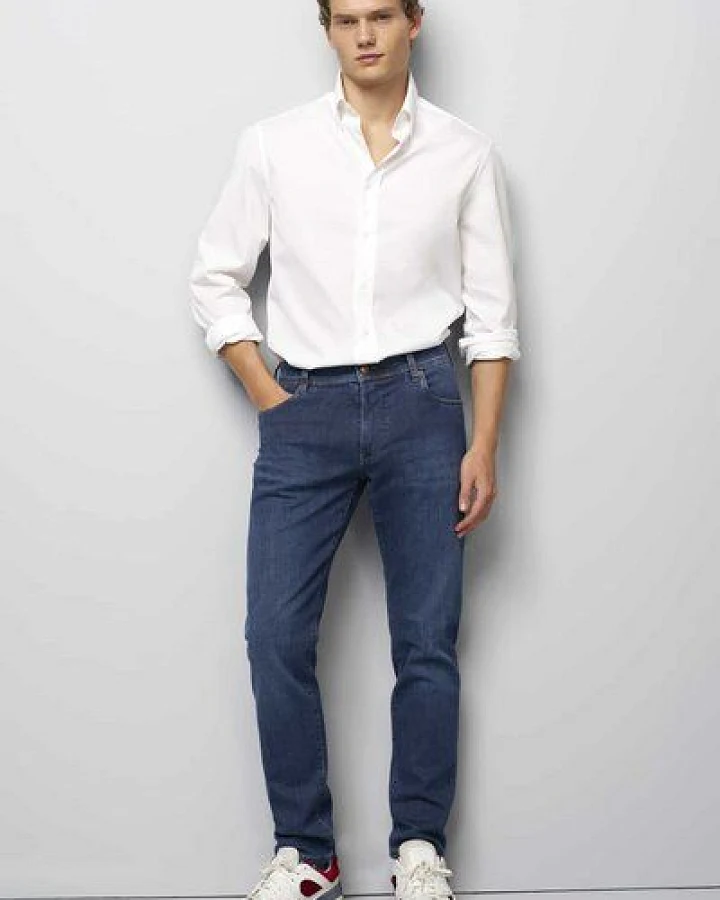 M 5 BY MEYER STRETCH FIVE POCKET DENIM